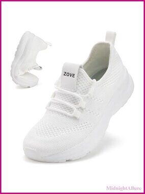 ZOVE Wide Width Sneakers Women Breathable Mesh Non-Slip Running Athletic Shoes